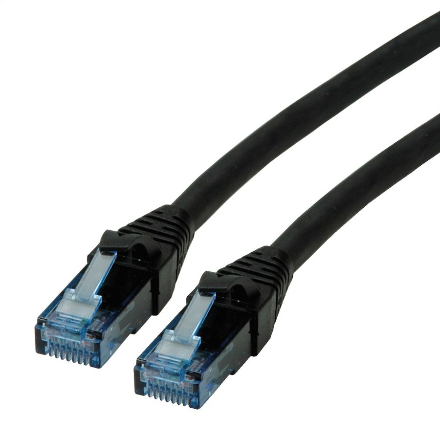 ROLINE UTP Patch Cord Cat.6A, Component Level, LSOH, black, 15 m