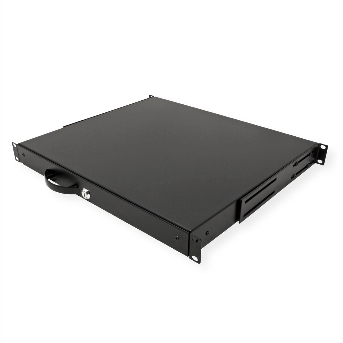 ROLINE 19-inch keyboard insert 1 U, 400 T lockable black