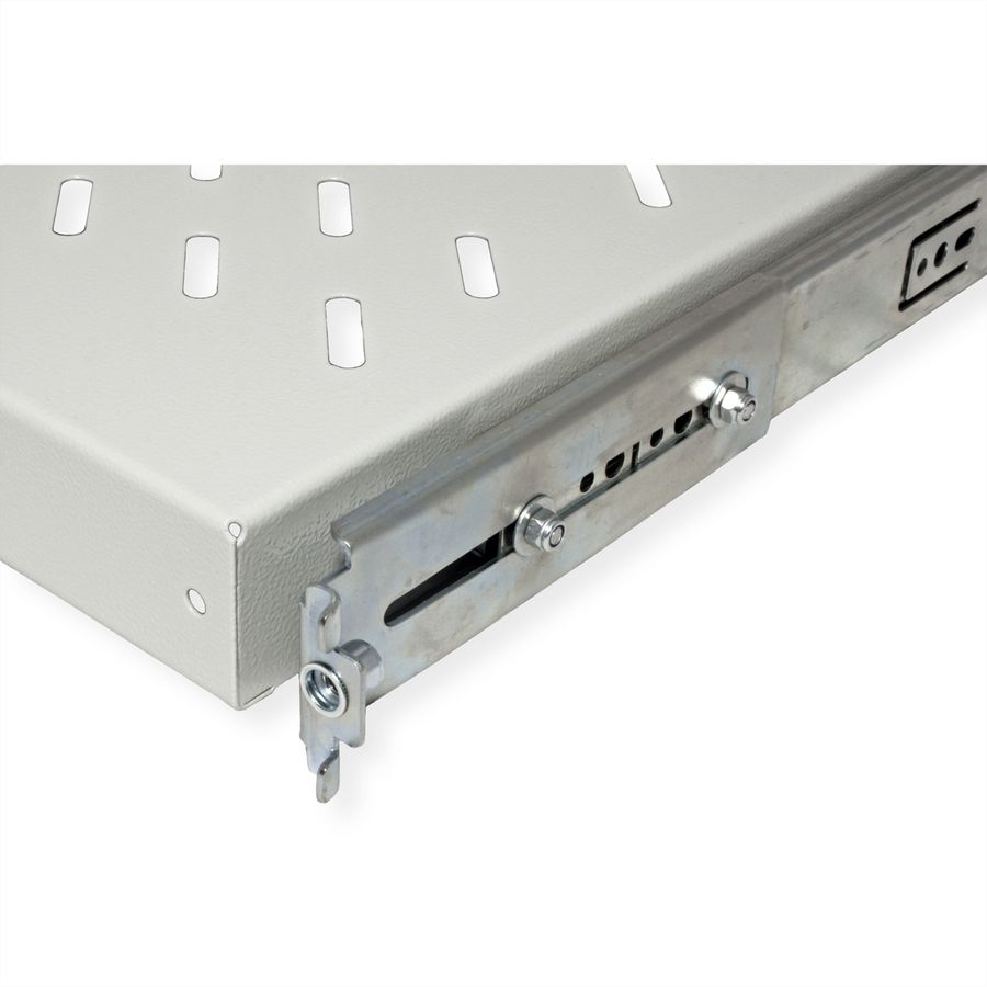 ROLINE 19-inch shelf 1 U, extendable 550 T 25 kg grey