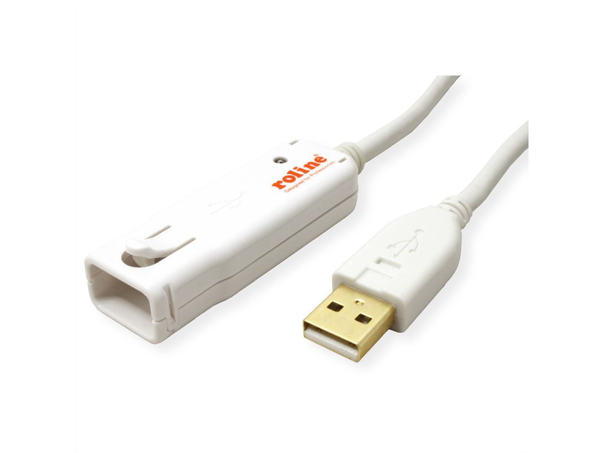 ROLINE USB 2.0 Active Repeater Cable for 12.04.1085, 12 m