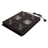 ROLINE 19" roof fan unit with 4 fans, ON/OFF for server rack PRO series, black