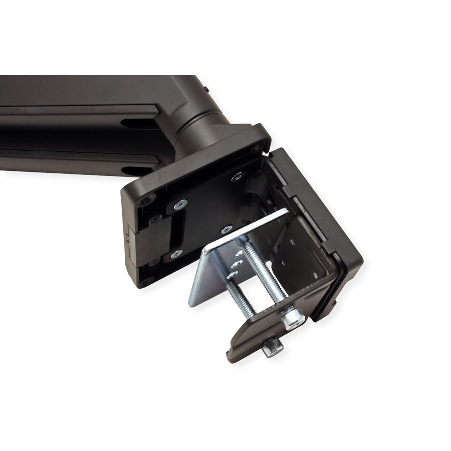 ROLINE Dual LCD Monitor Stand Pneumatic, Desk Clamp, Pivot, 5 Joints, 17–35 inch, max. 2x 15 kg
