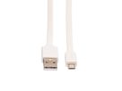 ROLINE USB 2.0 Cable, A - Micro B, M/M, white, 1 m