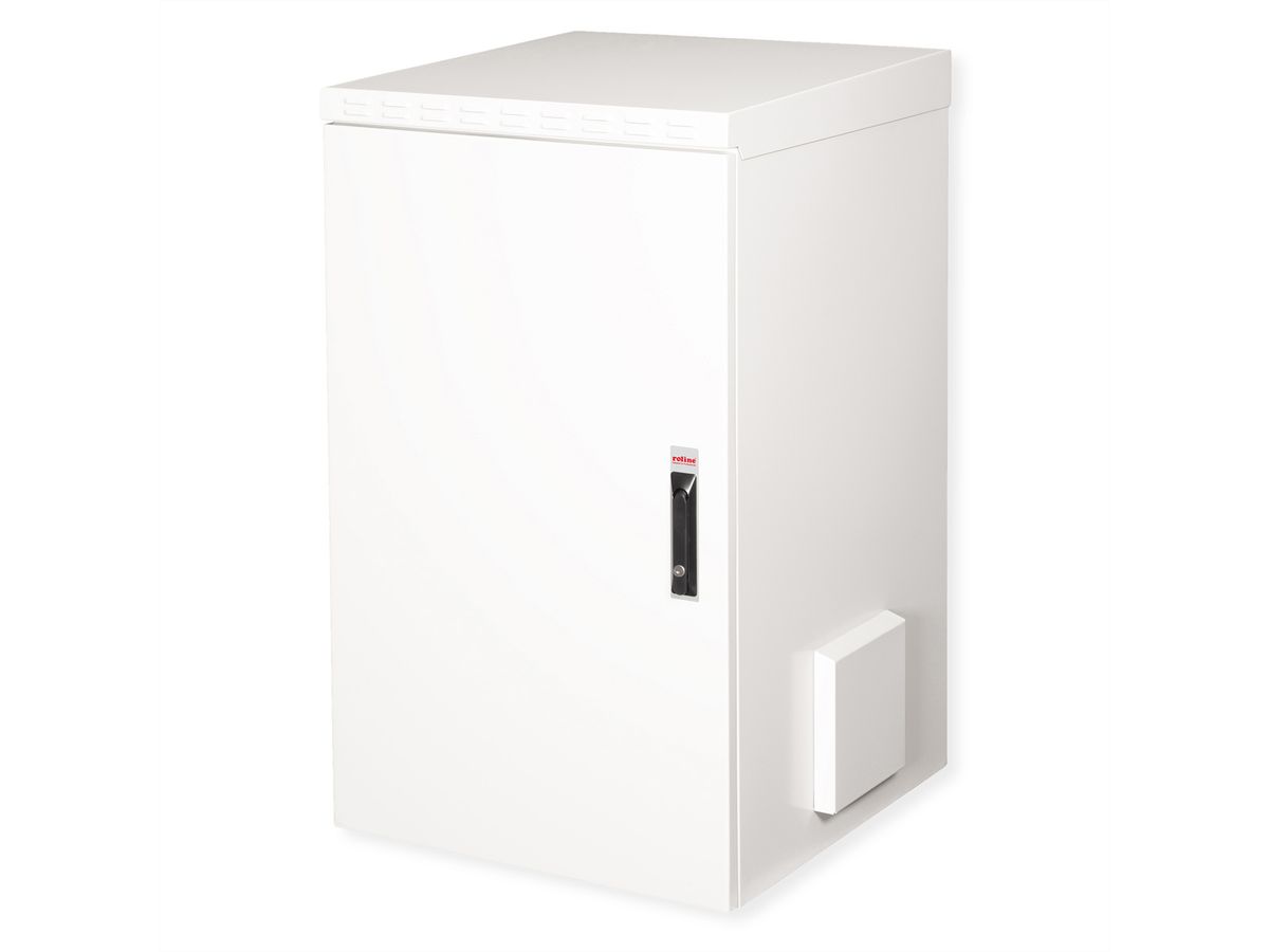ROLINE 19-inch wall-mounted housing Pro 20 U, 600x600 WxD IP55 outdoor grey