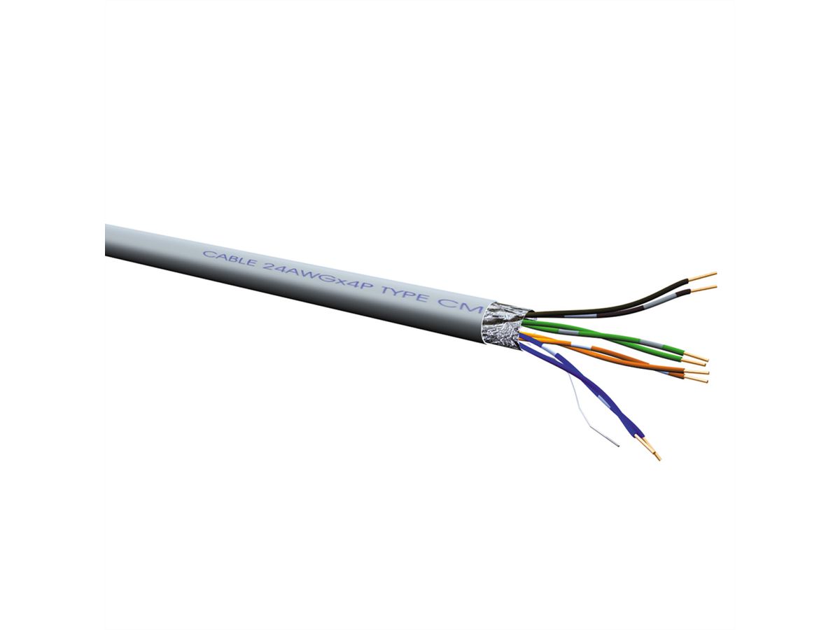 ROLINE FTP Cable Cat.5e (Class D), Stranded Wire, 300 m