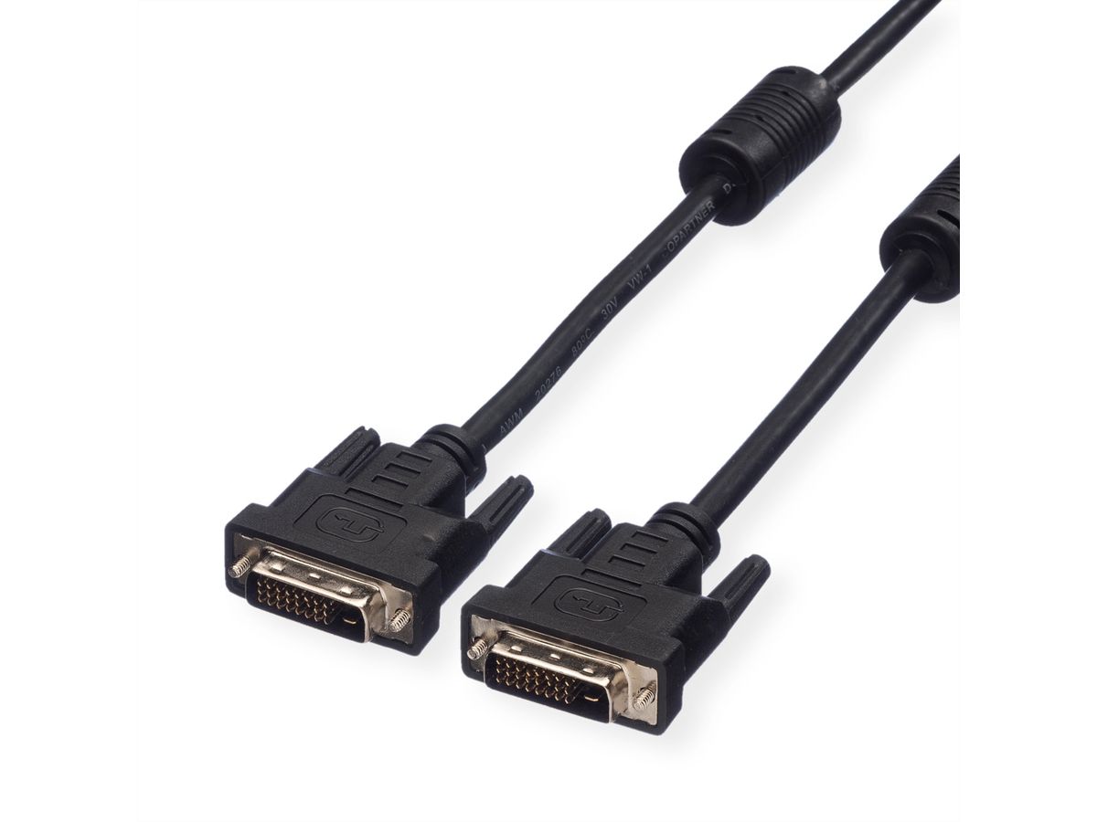 VALUE DVI Cable, DVI (24+1), Dual Link, M/M, 2 m