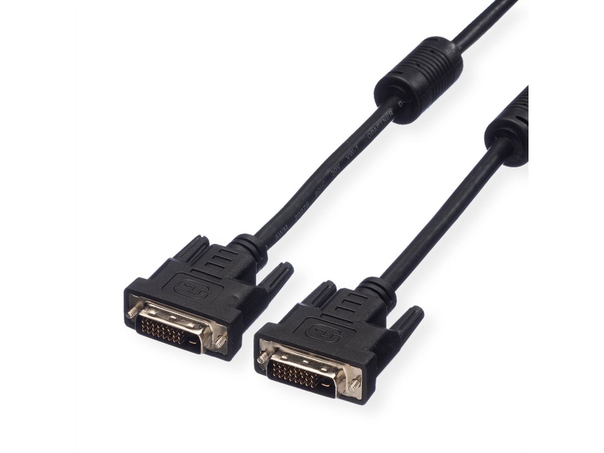 VALUE DVI Cable, DVI (24+1), Dual Link, M/M, 3 m