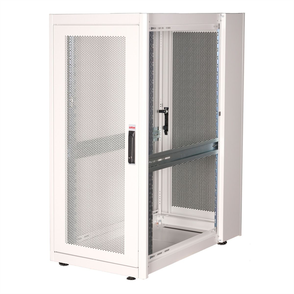 ROLINE 19-inch server cabinet Basic 26 U, 600x1000 WxD perforated grey