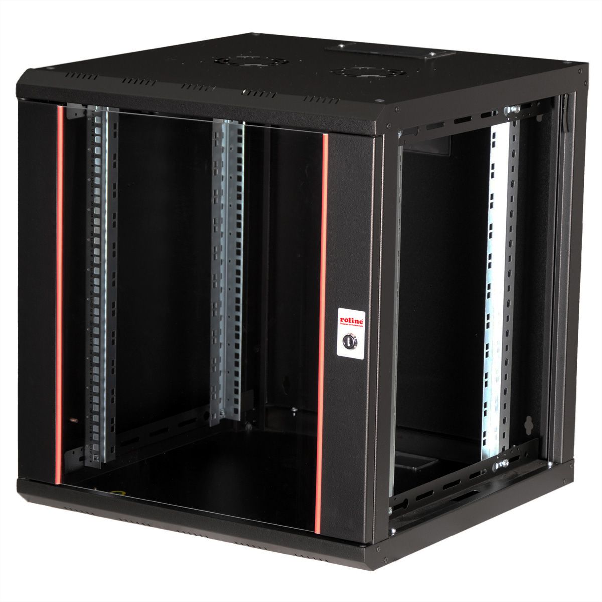 ROLINE 19-inch wall-mounted housing Pro 12 U, 600x600 WxD black