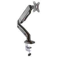 VALUE LCD Monitor Stand Pneumatic, Desk Clamp, Pivot, 5 Joints, black