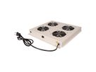 ROLINE 19" roof fan unit with 4 fans, ON/OFF grey