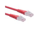 ROLINE S/FTP (PiMF) Patch Cord, Cat.6 (Class E), red, 0.5 m