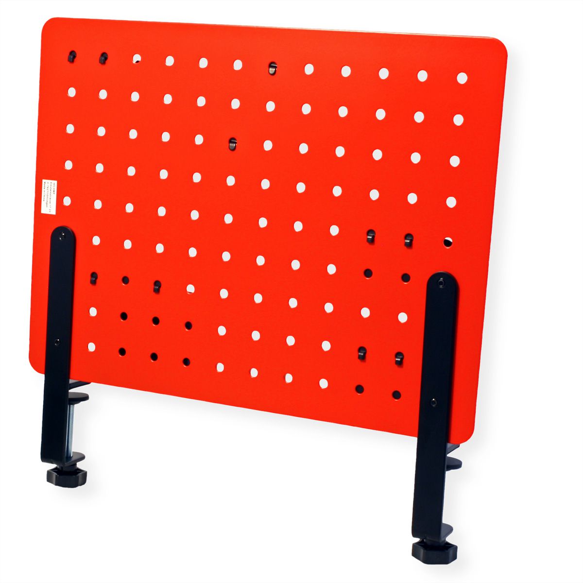 VALUE Gaming-/Office Clamp Mount Pegboard, red