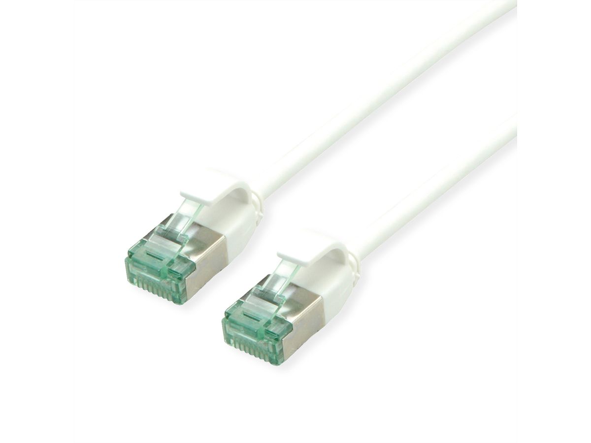 ROLINE RM U/FTP DataCenter Patch Cord Cat.6A (Class EA), slim, white, 0.15 m
