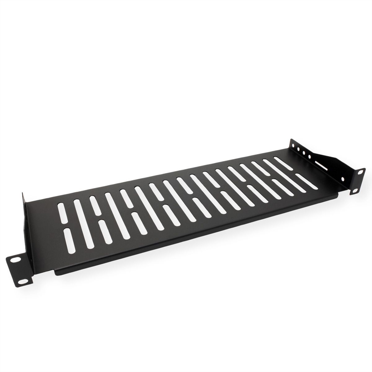 VALUE 19"-Fixed Shelf, 485 x 150mm, max. 10 kg, 1U, black