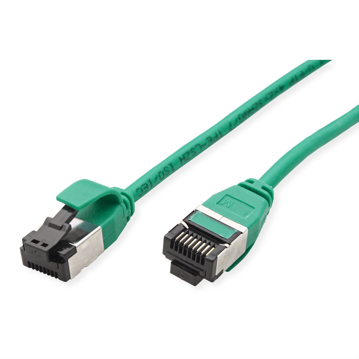 ROLINE U/FTP Patch Cord Cat. 8.1 (Class I), LSOH, SLIM, green, 1 m