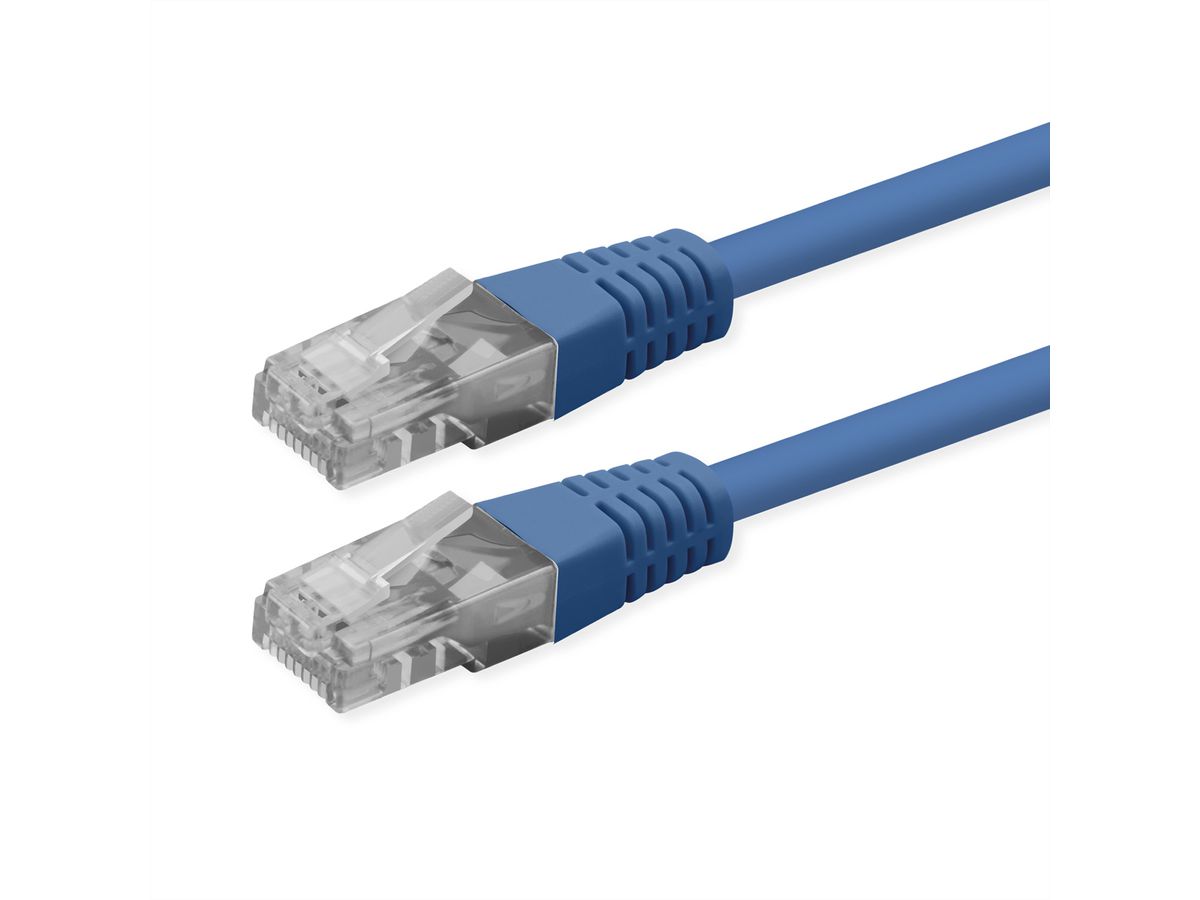 ROLINE UTP Patch Cord, Cat.6 (Class E), PoE, blue, 5 m