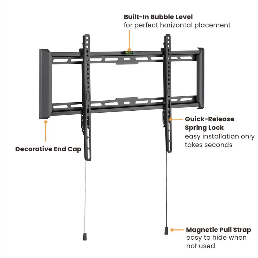 VALUE TV Wall Mount, 27mm Wall Distance, fixed, 37–80 inch, max. 75 kg