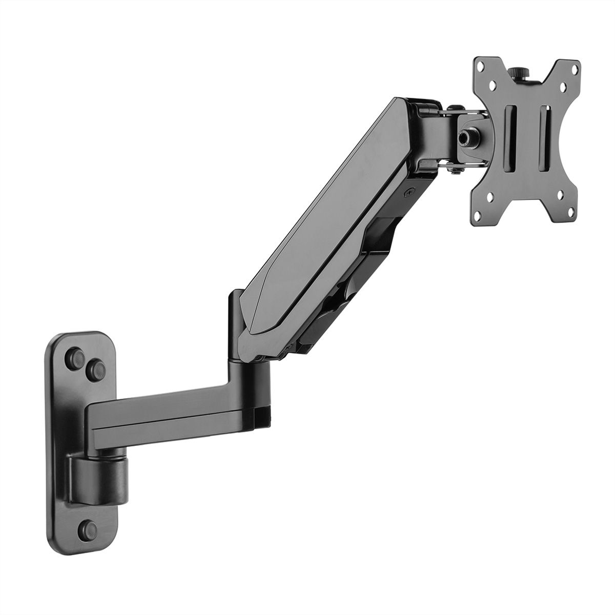 VALUE LCD Monitor Arm, Wall Mount, 5 Joints, Pivot, black - SECOMP