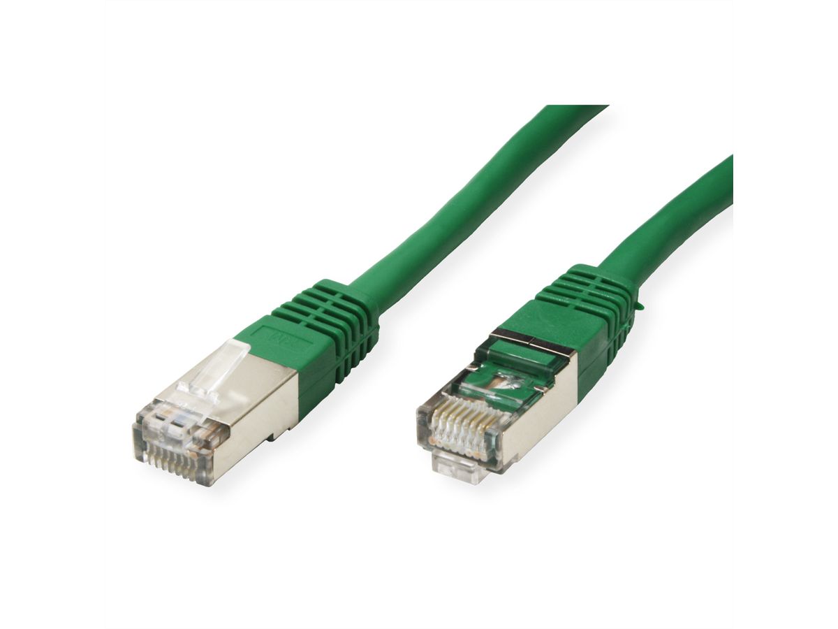 VALUE S/FTP (PiMF) Patch Cord, Cat.6 (Class E), green, 10 m