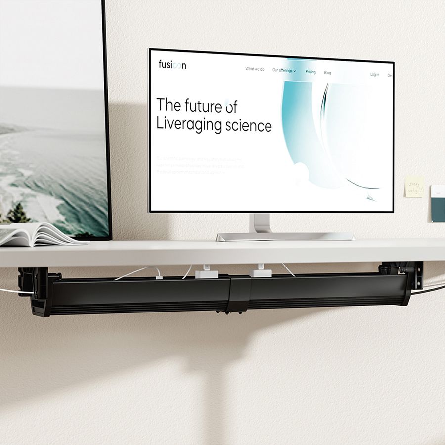 ROLINE Cable Organizer, Under Desk Mount, black, 85.8 cm