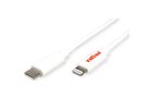 ROLINE USB Type C Sync & Charge Cable for Apple Devices with Lightning Connector, white, 1 m