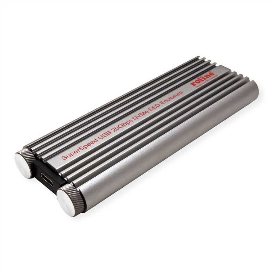ROLINE External Type M.2 NVMe SSD Enclosure, USB 3.2 Gen 2x2 Type C