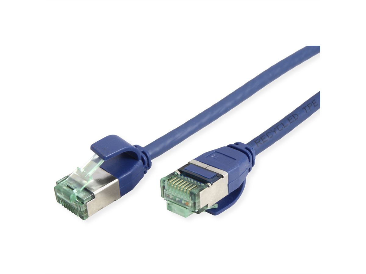 ROLINE RM U/FTP DataCenter Patch Cord Cat.6A (Class EA), slim, blue, 2 m