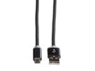 ROLINE USB 2.0 LED Charging Cable, A - Micro B, M/M, 1 m