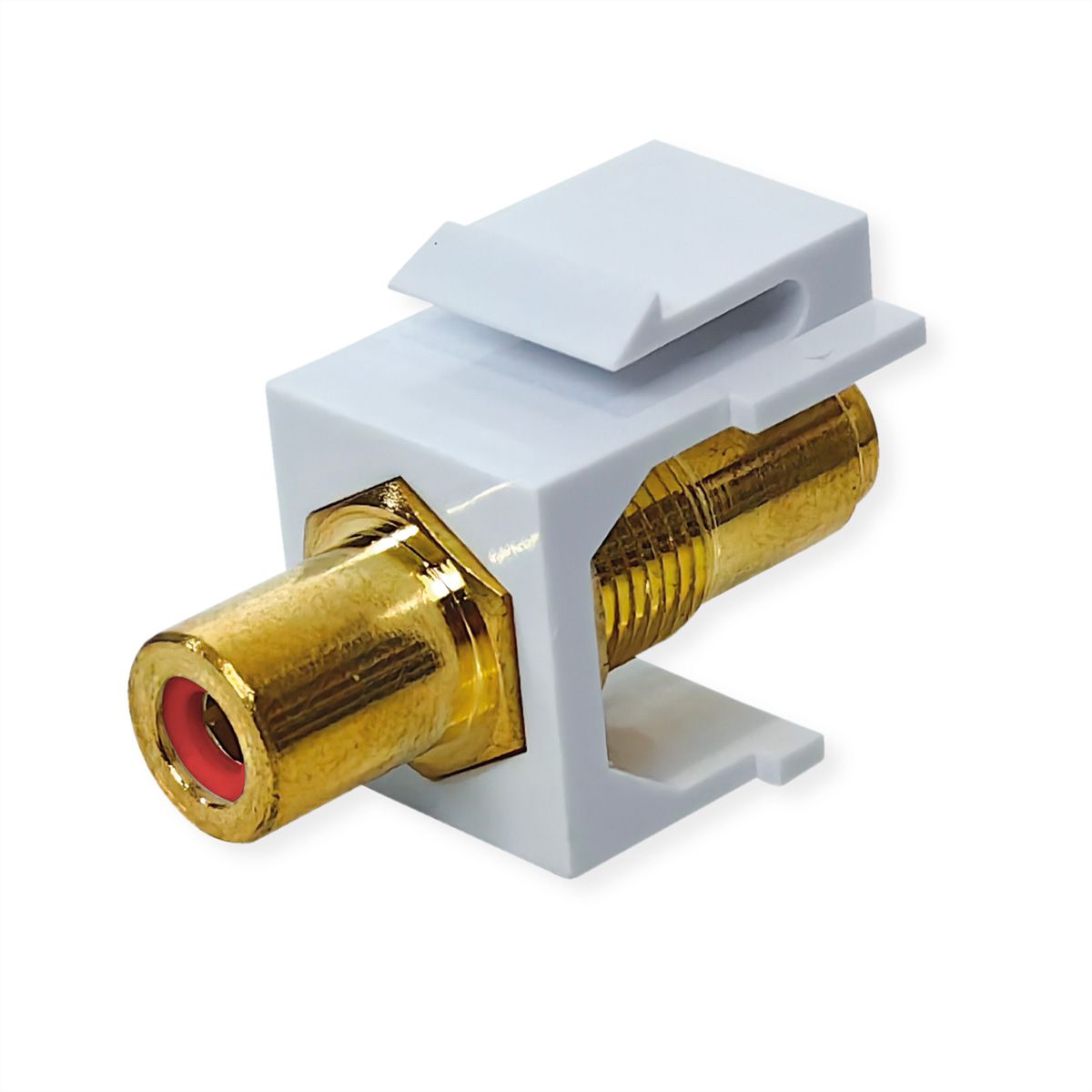 VALUE RCA Keystone Coupler, Plastic, red