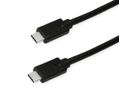 ROLINE GREEN USB 3.2 Gen 2x2 Cable, PD (Power Delivery) 20V5A, with Emark, C-C, M/M, 20 Gbit/s, black, 1 m