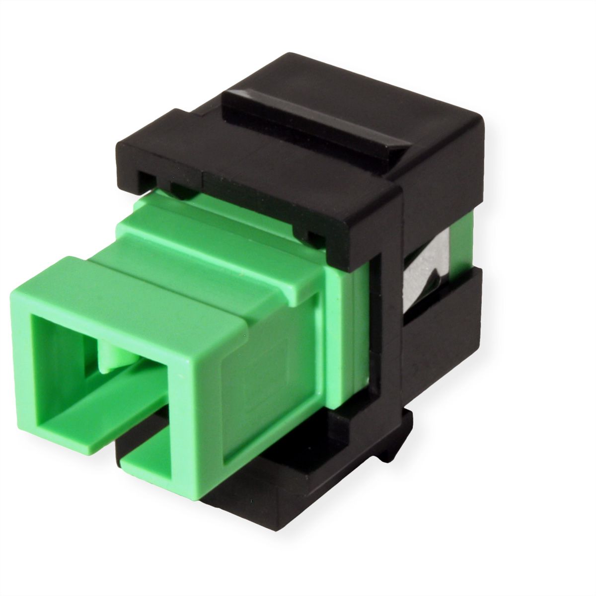 ROLINE Fiber Optic Keystone Jack, SC Simplex, Singlemode, OS2, APC