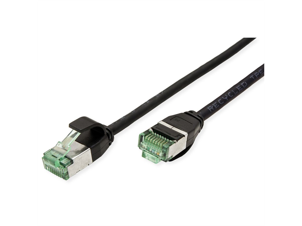 ROLINE RM U/FTP DataCenter Patch Cord Cat.6A (Class EA), slim, black, 1.5 m