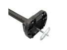 ROLINE Monitor Arm, Pole-Mounted, Gas Spring, < 144.78 cm (57"), Heavy Duty < 27 kg, black