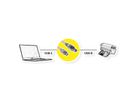 ROLINE USB 2.0 Cable Type C, C-B, M/M, black, 4.5 m
