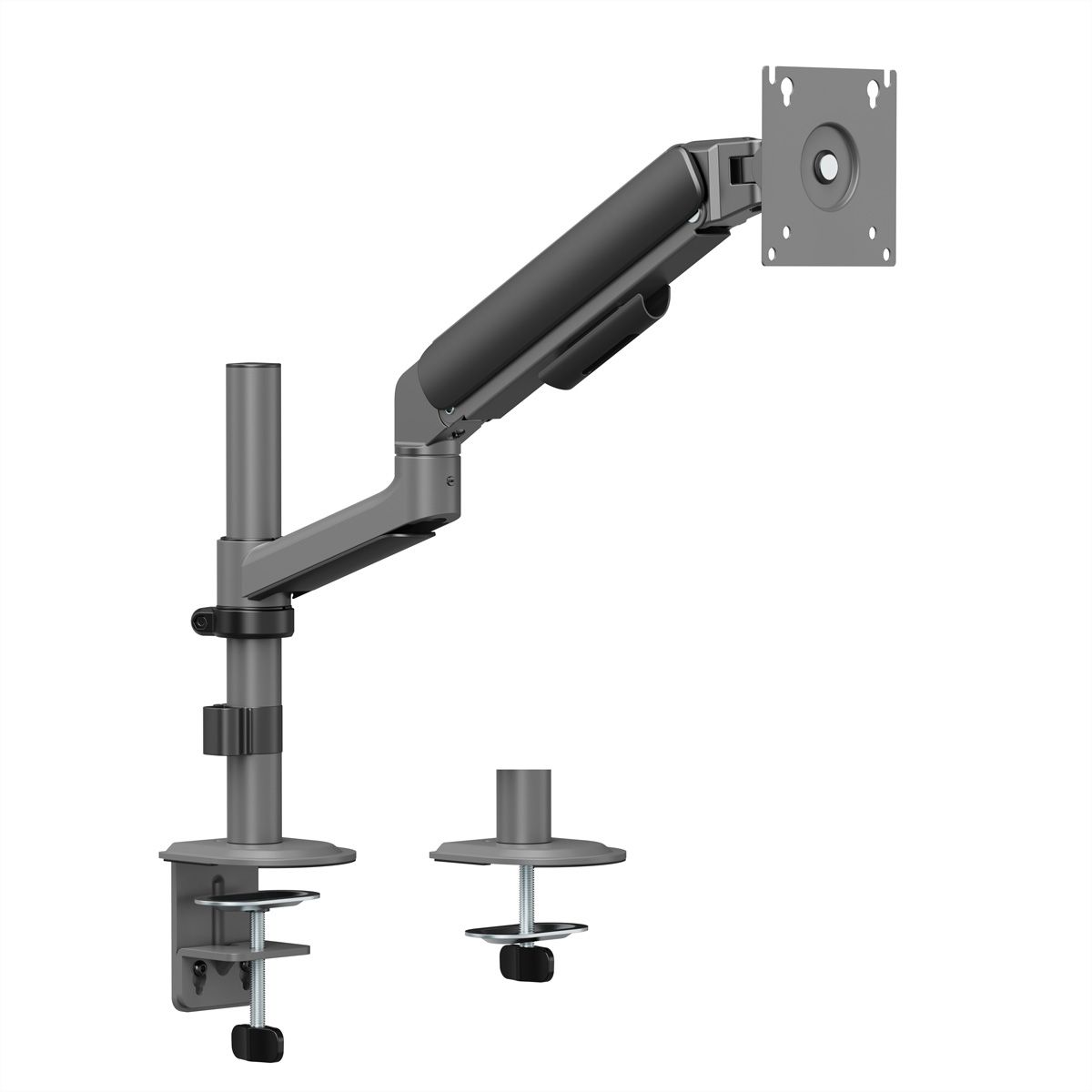 STANDARD Pole-Mounted Monitor Arm, Mechanical Spring, < 10 kg, < 81,3 cm (32"), black