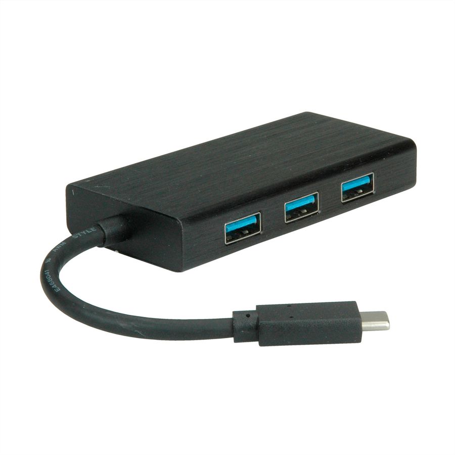 VALUE USB-C to Gigabit Ethernet Converter + Hub