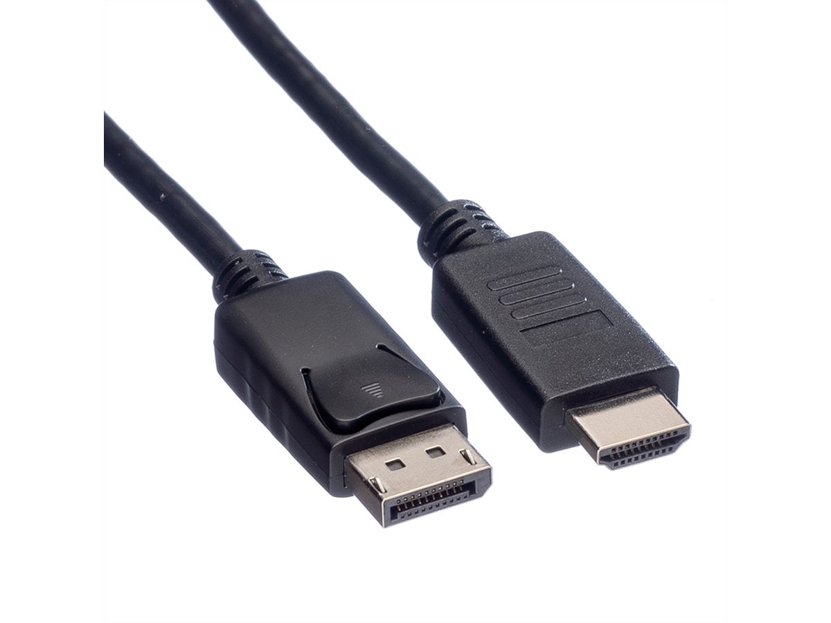 ROLINE GREEN DisplayPort Cable, DP - HDTV, M/M, black, 3 m