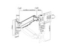 VALUE LCD Monitor Arm, Desk Clamp, 4 Joints, Pivot, black