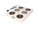 ROLINE 19" roof fan unit with 4 fans, ON/OFF for server rack PRO series, grey