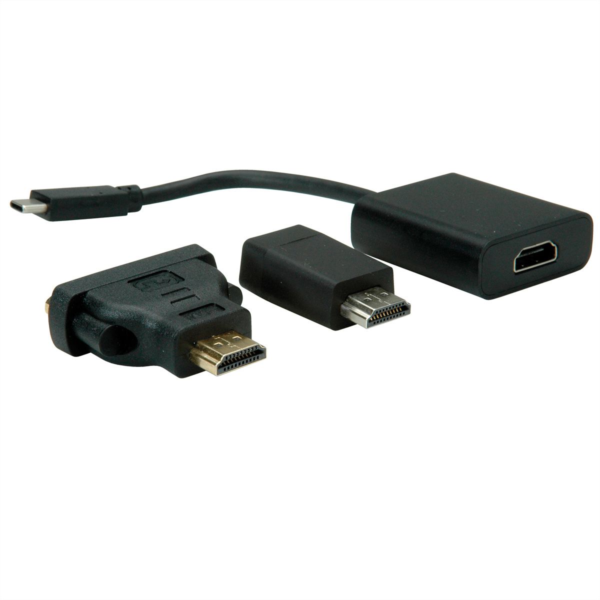 VALUE Type C VGA HDMI DVI Adapter M F SECOMP International AG