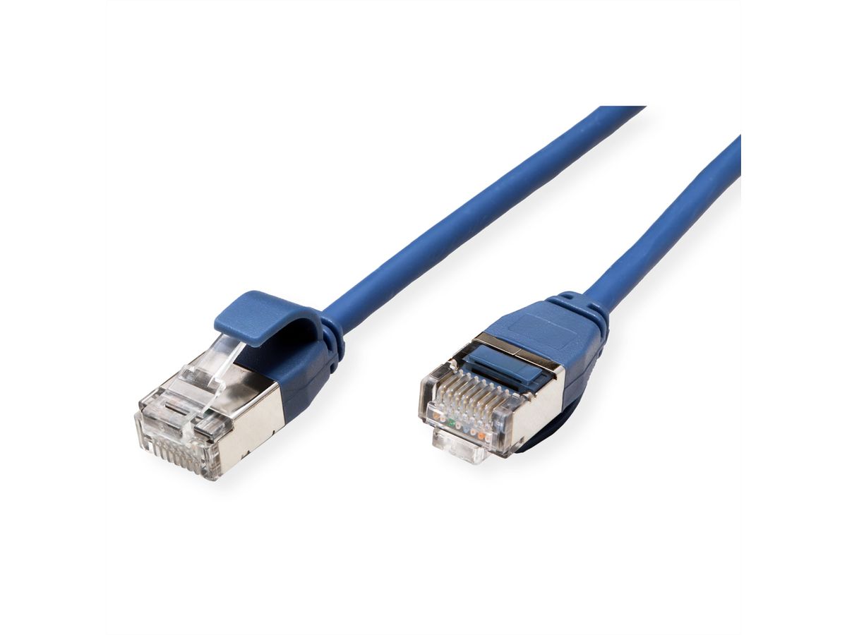 ROLINE U/FTP DataCenter Patch Cord Cat.6A (Class EA), LSOH, slim, blue, 3 m