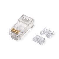 ROLINE Cat.6A (Class EA) Modular Plug, unshielded, for Solid/Stranded Wire, 10 pcs.