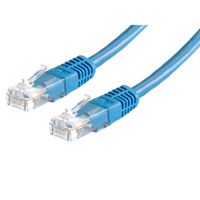 ROLINE UTP Patch Cord Cat.5e (Class D), PoE, blue, 0.5 m