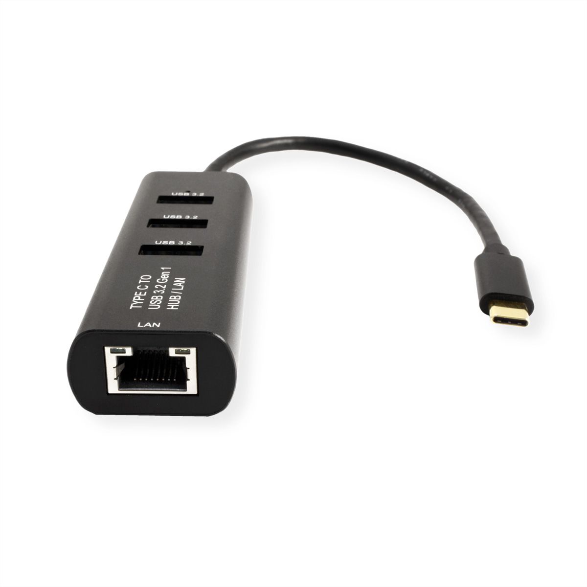 STANDARD USB-C to Gigabit Ethernet Converter + Hub 3x