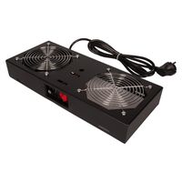ROLINE Fan unit with 1 fan, for 19" Wall Cabinet black