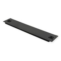 19" Blank Panel, Snap-in, 2U, Metal, black