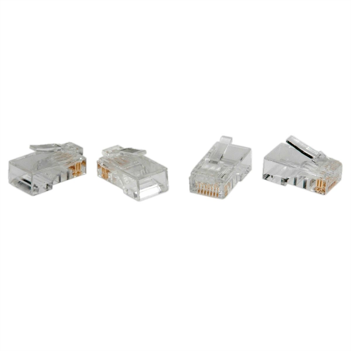 ROLINE Cat.6 (Class E) Modular Plug, UTP, for Stranded Wire, 10 pcs.