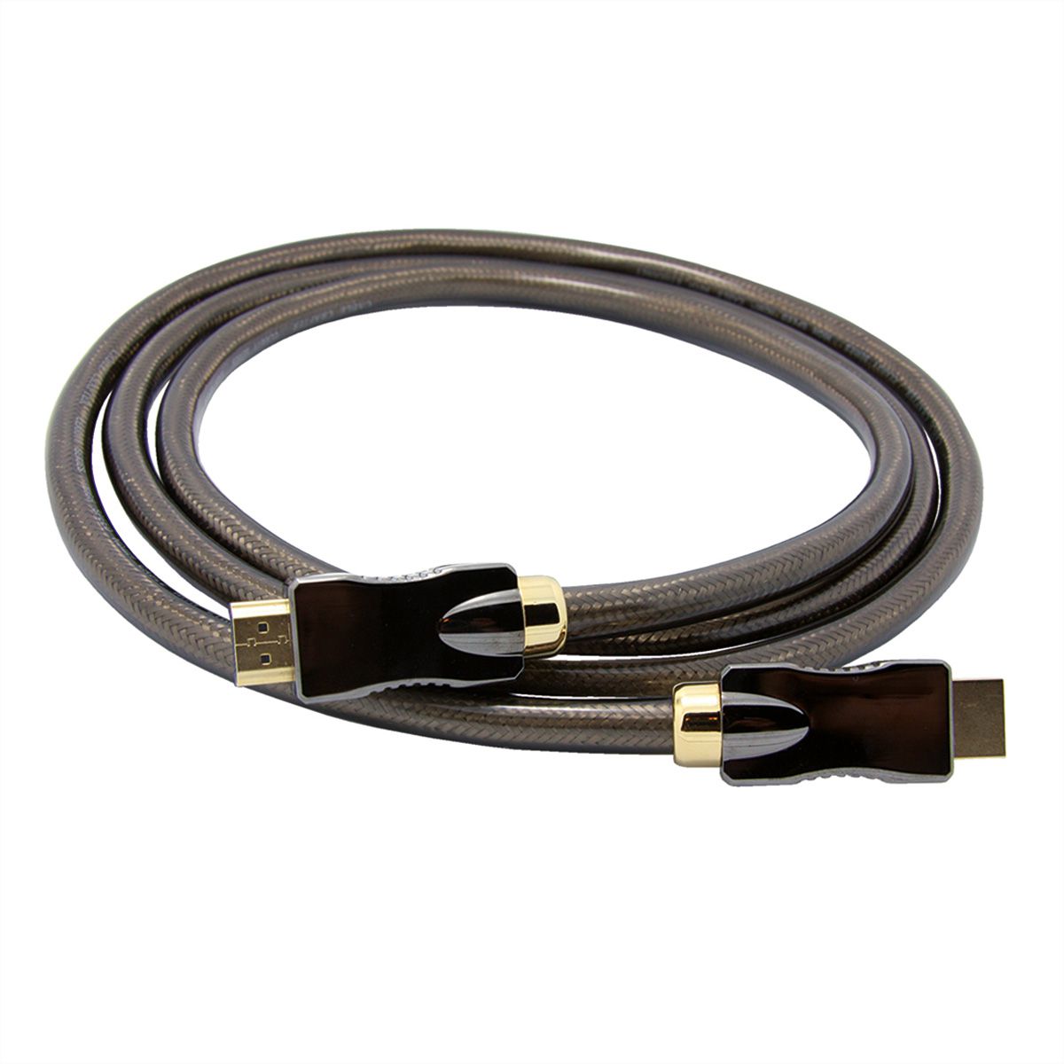 ROLINE HDMI Ultra HD Cable + Ethernet, M/M, black, 1 m