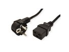VALUE Power Cord, German Type - IEC320 - C19 16A, black, 3 m